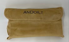 Load image into Gallery viewer, Andoilt Womens Brown Beige Leather Credit Card Phone Snap Bifold Wristlet Wallet
