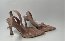 Load image into Gallery viewer, Steve Madden Womens Pink Lace Pointed Toe Stiletto Ankle Strap Heels Size 10
