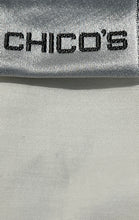Load image into Gallery viewer, Chico's Womens White 3/4 Sleeve Collared Button-Up Shirt Size 1 With Tag
