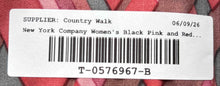 Load image into Gallery viewer, New York &amp; Company Womens Black Pink And Red Printed Blouse Top Size XL
