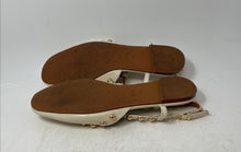 Load image into Gallery viewer, Zara Womens Cream Leather Studded Buckle Closed Toe Strappy Sandals Size EUR 39
