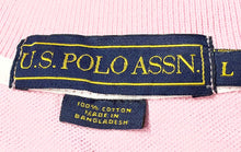 Load image into Gallery viewer, U.S. Polo Assn. Mens Pink Cotton Collared Short Sleeve Golf Polo Shirt Size L
