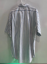 Load image into Gallery viewer, Ralph Lauren Mens Blue White Striped Print Short-Sleeve Button-Up Shirt Size L

