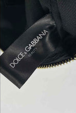 Load image into Gallery viewer, Dolce &amp; Gabbana Beauty Womens Black Top Zipper Travel Cosmetic Bag
