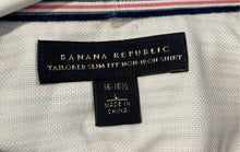 Load image into Gallery viewer, Banana Republic Mens Multicolor Striped Long Sleeve Collared Dress Shirt Size L
