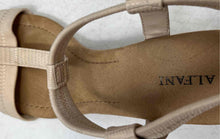 Load image into Gallery viewer, Alfani Womens Voyage Brown Open Toe Wedge Heel T-Strap Strappy Sandals Size 8 M
