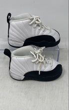 Load image into Gallery viewer, Nike Kids Air Jordan 12 Retro White Black Lace-Up Sneaker Shoes Size 7C

