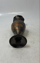 Load image into Gallery viewer, Brass Intricate Floral Engraved Scalloped Edge Decorative Collectible Bud Vase
