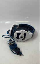Load image into Gallery viewer, Sades SA903 White Black Blue Microphone Gaming Headphones Not tested
