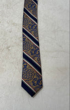 Load image into Gallery viewer, Pronto Uomo Mens Blue Multicolor Floral Silk Keeper Loop Designer Tie
