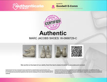 Load image into Gallery viewer, Authentic Marc Jacobs Womens White Lace-Up The Sneaker Shoes Size EUR 37 Stained

