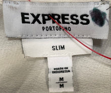 Load image into Gallery viewer, Express Womens White Slim Fit Long Sleeve Blouse Top Size Medium
