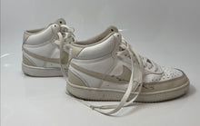 Load image into Gallery viewer, Nike Womens Court Vision Mid CD5436-106 White Beige Lace-Up Sneakers Shoes Sz 7
