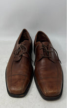 Load image into Gallery viewer, Johnston &amp; Murphy Mens Brown Leather Cap Toe Oxford Dress Shoes Size 11.5
