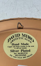 Load image into Gallery viewer, David Miro Gold-Tone Copper &amp; Brass Lacquer Silver Plated Decorative Plate
