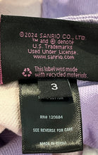 Load image into Gallery viewer, My Melody &amp; Kuromi By Sanrio Girls Purple Pink Denim Boyfriend Shorts Size 3
