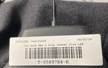 Load image into Gallery viewer, Jos. A. Bank Mens Gray Long Sleeve Collared Button Front Overcoat Size L 46
