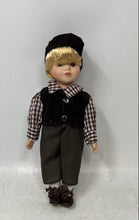 Load image into Gallery viewer, Set Of 2 Pieces Wyndham Lane Heidi &amp; Eric Open Eyes Well Dressed Porcelain Doll
