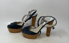 Load image into Gallery viewer, Michael Kors Womens Lucia Gray Suede Platform Heel Ankle Strap Sandals Size 10M
