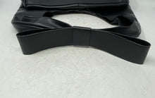 Load image into Gallery viewer, Victoria's Secret Womens Black Slouchy Bow Inner Pockets Magnetic Tote Bag
