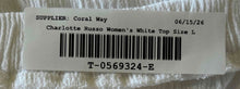 Load image into Gallery viewer, Charlotte Russe Womens White 3/4 Sleeve Off-The-Shoulder Blouse Top Size Large
