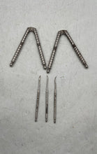 Load image into Gallery viewer, Vintage HMQ Quackenbush Silver Folding Pocket Nutcracker Seafood Pick Tool Set
