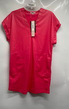 Load image into Gallery viewer, Badgley Mischka Womens Pink Synthetic Leather T-Shirt Dress Size XS With Tag
