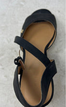 Load image into Gallery viewer, Tommy Hilfiger Womens Gallie Black Ankle Strap Espadrille Sandals Size 7.5M
