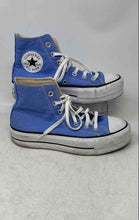 Load image into Gallery viewer, Converse Womens CTAS Lift Platform A00908F Blue White Sneaker Shoes Size 6.5
