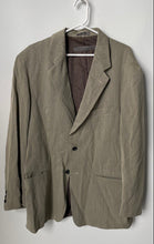 Load image into Gallery viewer, Le Collezioni Structure Mens Green Long Sleeve Two-Button Blazer Size Large
