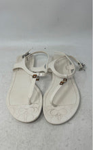 Load image into Gallery viewer, Coach Womens Piccadilly A6307 White Open Toe Flat Thong Sandals Size 9B
