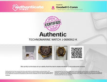 Load image into Gallery viewer, Authentic TechnoMarine Women's Gold-Tone Watch With Box
