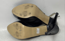 Load image into Gallery viewer, GF Ferre Womens Black Leather Round Toe Platform Slingback Heels Size EUR 40
