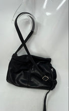 Load image into Gallery viewer, Nine West Womens Black Leather Adjustable Strap Shoulder Crossbody Bag
