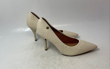 Load image into Gallery viewer, Vizzano Womens Pelica Beige Leather Pointed Toe High Stiletto Pump Heels Size 5
