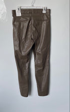 Load image into Gallery viewer, Zara Womens Brown Hi-Rise Flat Front Skinny-Leg Ankle Leggings Size L With Tag
