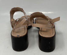 Load image into Gallery viewer, Authentic Tory Burch Womens Eleanor Beige Slingback Sandals Size 7.5M Damaged
