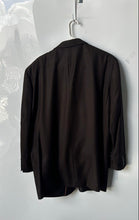 Load image into Gallery viewer, Bocaccio Uomo Mens Black Long Sleeve Notch Lapel Two-Button Blazer Size 46R
