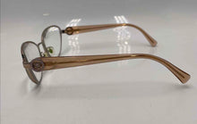 Load image into Gallery viewer, Authentic Versace Women's Silver-Tone Brown Frame Crystal Glasses
