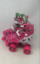 Load image into Gallery viewer, Roller Derby Kids Trac Star Pink White Green Adjustable Roller Skates Size 12-2
