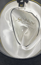 Load image into Gallery viewer, Scala Classico Mens Black Zoot Wide Round Brim Fedora Hat Size Medium
