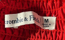 Load image into Gallery viewer, Abercrombie &amp; Fitch Womens Red Sleeveless Sweetheart Neck Sheath Dress Size M
