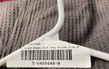 Load image into Gallery viewer, Lucky Brand Womens Dark Gray Waffle Weave Long Sleeve Pullover T-Shirt Size M
