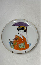 Load image into Gallery viewer, Lot Of 4 Pieces Mixed Varieties White Printed Round Chinese Decorative Plates
