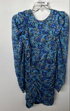 Load image into Gallery viewer, Zara Womens Multicolor Floral Ruffle Long Sleeve Ruched Mini Dress Size XS
