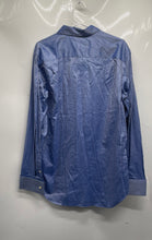 Load image into Gallery viewer, Banana Republic Mens Blue Cotton Fitted Long Sleeve Dress Shirt Size L 16-16.5
