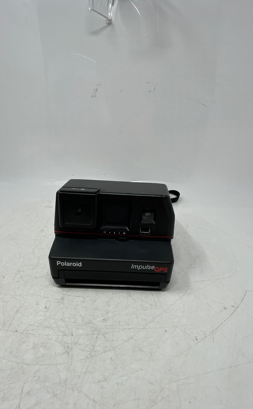 Polaroid Impulse QPS Black Built-In Flash Instant Film Camera Not Tested