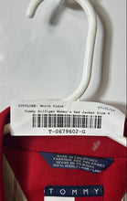 Load image into Gallery viewer, Tommy Hilfiger Womens Red Single-Breasted Three-Button Blazer Jacket Size 4
