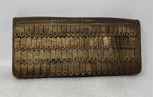 Load image into Gallery viewer, Cole Haan Womens Dark Gold Inner Pocket Compact Clutch Purse
