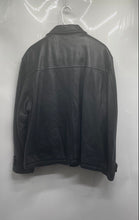 Load image into Gallery viewer, Kenneth Cole Reaction Mens Black Leather Full-Zip Motorcycle Jacket Size Large

